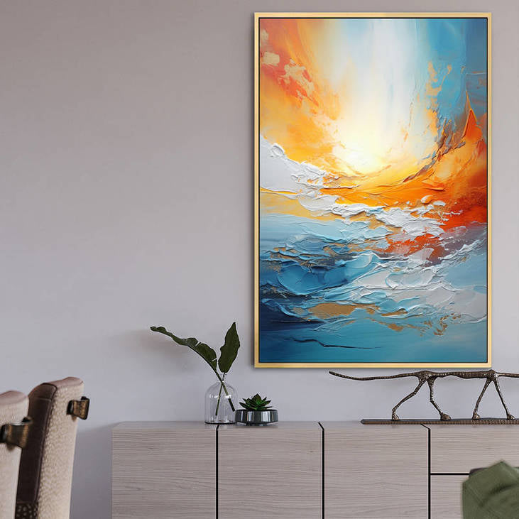 Hand Painted Abstract Seascape  #VA28