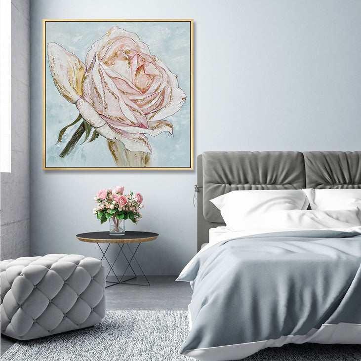Romantic Pink Rose Wall Art #YX354