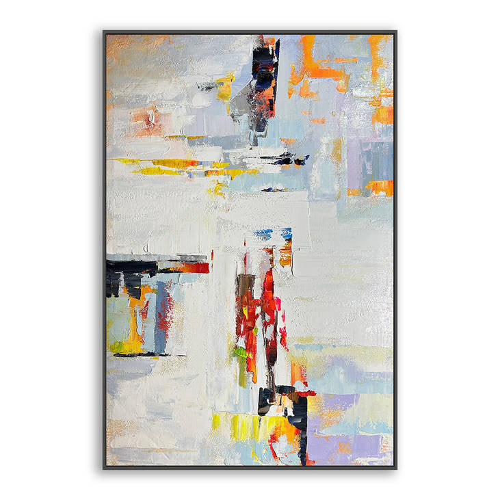 Vibrant Abstract Impasto Art #YX219