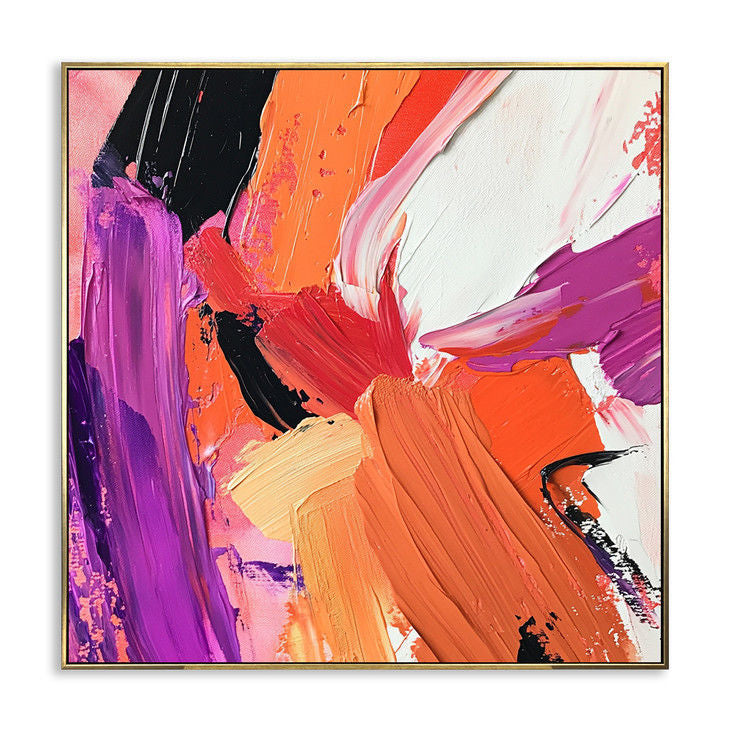 Bold Color Palette Abstract Art #YX145