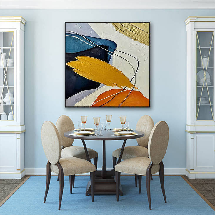 Hand Painted Abstract Decorative Wall Art #YX356