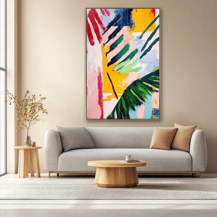 Vibrant Abstract Art: Colorful Modern Canvas #YX187