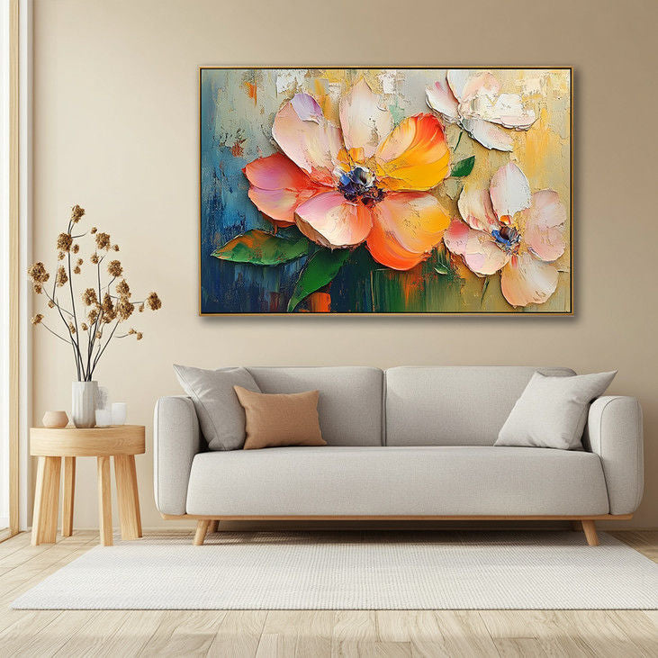 Impasto Flower Canvas Painting #YX122