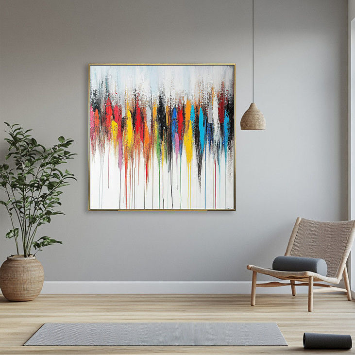 Modern Drip Style Wall Art #YX138