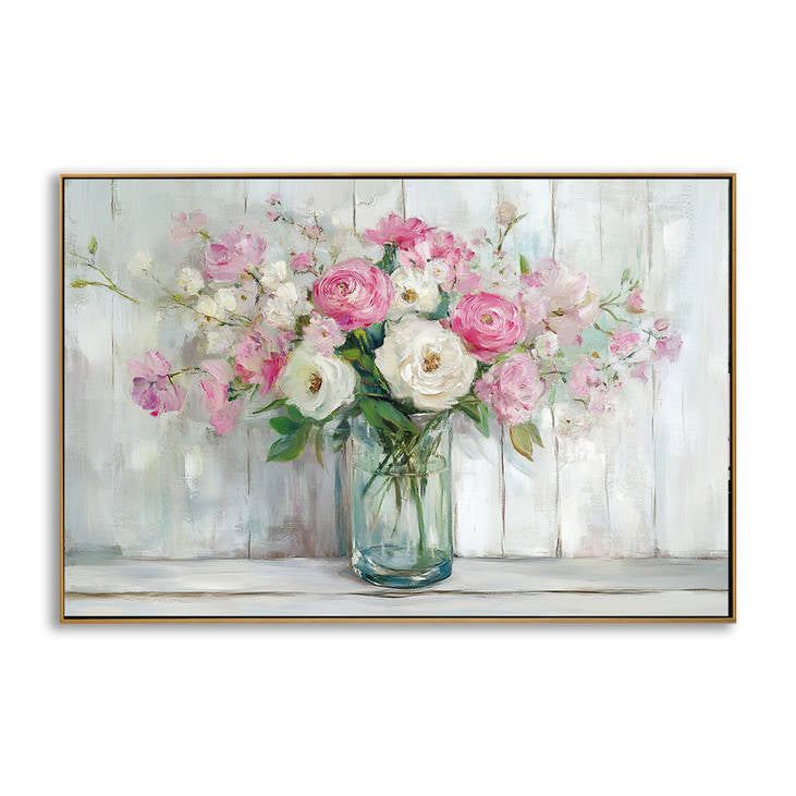 Hand Painted Flower Vase Art #YX208