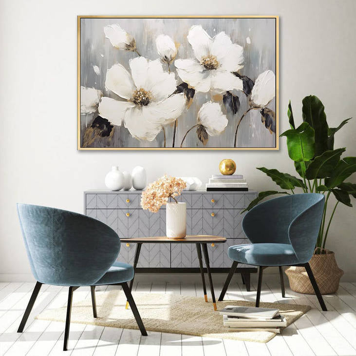Elegant White Blossom Painting #VA69